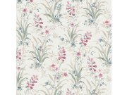 Tapeta na zeď, zelená, růžová, luční květy, Laura Ashley 4 Tapety Yara