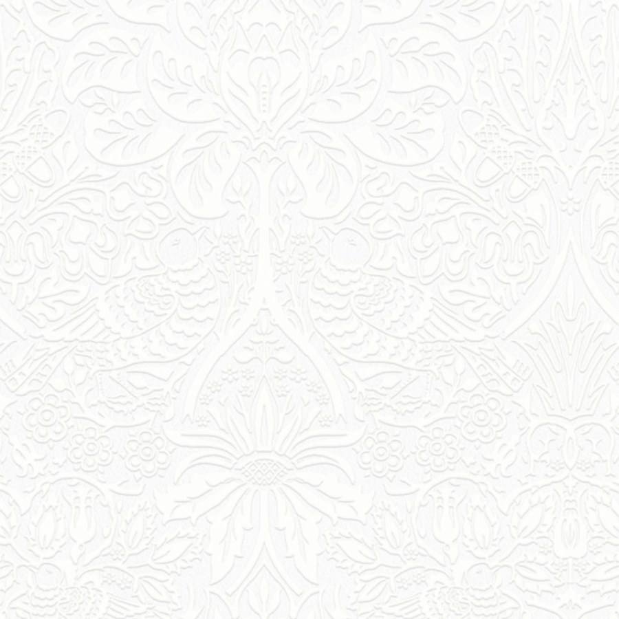 Tapeta na zeď, zeleno-růžová, květiny, ptáci, William Morris at Home vol. 2