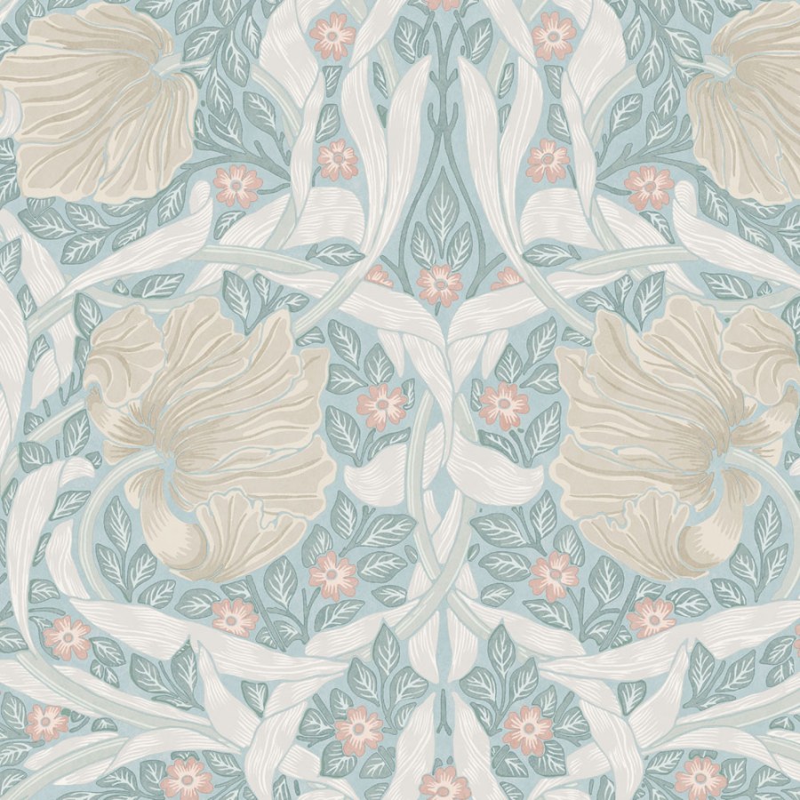 Tapeta na zeď, zelená, béžová, květiny, William Morris at Home vol. 2 - Tapety Yara