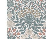 Tapeta na zeď, modrá, žlutá, květiny, listy, William Morris at Home vol. 2 Tapety Yara