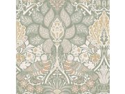 Tapeta na zeď, zelená, růžová, květiny, ptáci, William Morris at Home vol. 2