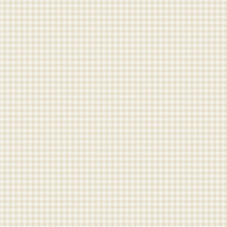 Tapeta na zeď, béžovo-bílá, káro, Newbie Wallpaper, Borastapeter