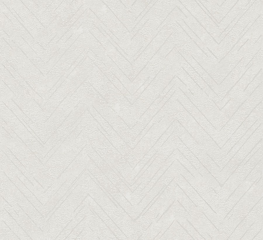 Tapeta na zeď, bílo-krémová, bílý cik cak vzor, Grains & Plains, Marburg Tapeta na zeď, bílo-krémová, bílý cik cak vzor, Grains & Plains, Marburg