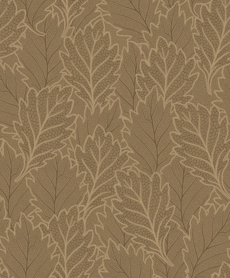 Tapeta na zeď, hnědá, bronzová, listy, puntíky, Antibes, Decoprint Tapeta na zeď, hnědá, bronzová, listy, puntíky, Antibes, Decoprint