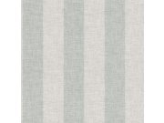 Tapeta na zeď, šedá, modrá, pruhy, imitace látky, Antibes, Decoprint Tapety Yara