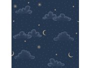 Tapety Yara - Tapeta na zeď, zlatá, modrá, puntíky, hvězdičky, Sweet Dreams, Ugépa Tapeta na zeď, zlatá, modrá, puntíky, hvězdičky, Sweet Dreams, Ugépa