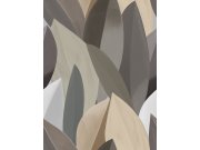 Tapety Yara - Obrazová tapeta na zeď, černá, šedá, listy, Serenity, Decoprint Obrazová tapeta na zeď, černá, šedá, listy, Serenity, Decoprint