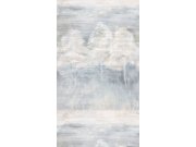 Tapety Yara - Obrazová tapeta na zeď, šedá, modrá, stromy, Serenity, Decoprint Obrazová tapeta na zeď, šedá, modrá, stromy, Serenity, Decoprint