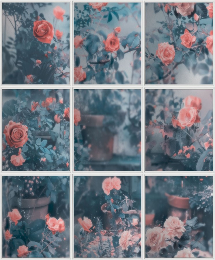 Tapety Yara - Tapeta na zeď, červená, růže v zimní zahradě, Illusion, Ugépa Tapeta na zeď, červená, růže v zimní zahradě, Illusion, Ugépa - Tapety Yara
