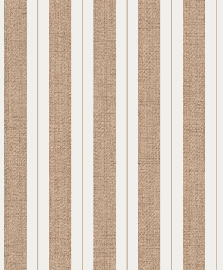 Tapeta s pruhy, hnědo-oranžová, krémová, imitace denimová látky, Concept, Ugépa - Tapety Yara