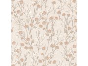 Tapety Yara - Béžová tapeta na zeď, luční květiny, Flora, Ugépa Béžová tapeta na zeď, luční květiny, Flora, Ugépa