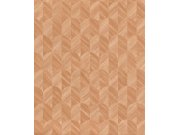 Tapety Yara - Tapeta na zeď, oranžová, grafická, Surfaces, Grandeco Tapeta na zeď, oranžová, grafická, Surfaces, Grandeco
