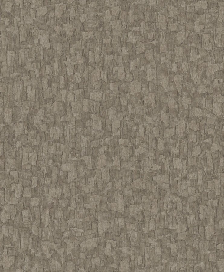 Tapeta na zeď, hnědo-šedá, imitace kůry stromů, Surfaces, Grandeco - Tapety Yara