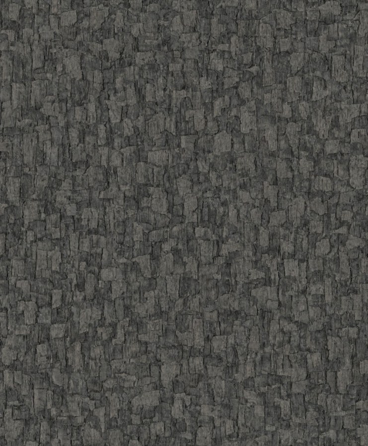 Tapety Yara - Tapeta na zeď, šedo-černá, imitace kůry stromů, Surfaces, Grandeco Tapeta na zeď, šedo-černá, imitace kůry stromů, Surfaces, Grandeco - Tapety Yara