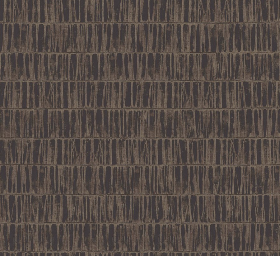 Tapety Yara - Abstraktní tapeta na zeď, černá, hnědo-šedá, Pruhy, Erosion, Masureel Abstraktní tapeta na zeď, černá, hnědo-šedá, Pruhy, Erosion, Masureel - Tapety Yara