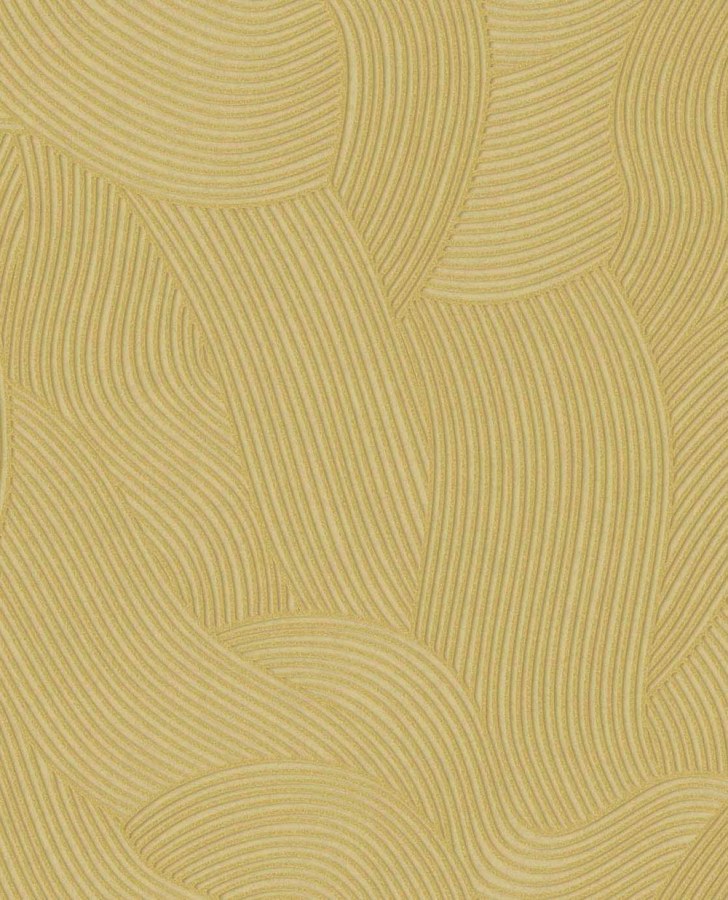 Tapety Yara - Tapeta na zeď, žlutá, vlnky, Calm Crafted, Eijffinger Tapeta na zeď, žlutá, vlnky, Calm Crafted, Eijffinger - Tapety Yara