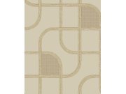 Geometrická tapeta na zeď, oranžovo-růžová, pruhy, Calm Crafted, Eijffinger Tapety Yara