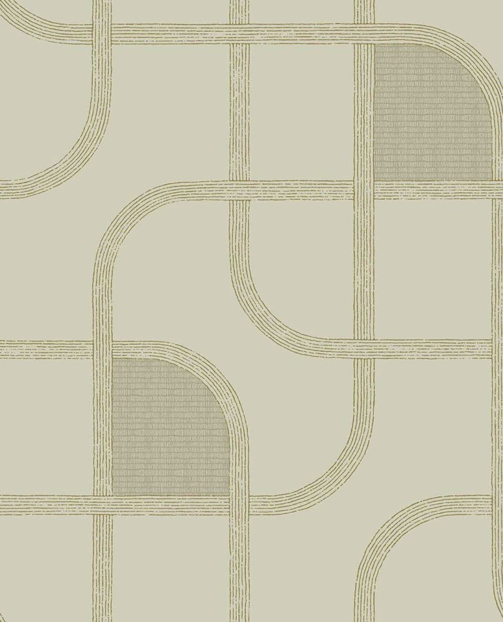 Tapety Yara - Geometrická tapeta na zeď, zelená, pruhy, Calm Crafted, Eijffinger Geometrická tapeta na zeď, zelená, pruhy, Calm Crafted, Eijffinger - Tapety Yara