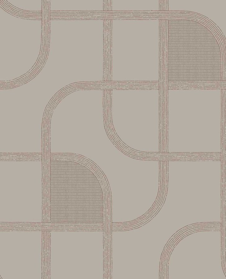 Tapety Yara - Geometrická tapeta na zeď, růžová, pruhy, Calm Crafted, Eijffinger Geometrická tapeta na zeď, růžová, pruhy, Calm Crafted, Eijffinger - Tapety Yara