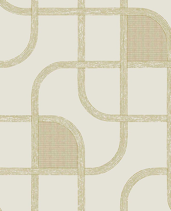 Tapety Yara - Geometrická tapeta na zeď, krémová, pruhy, Calm Crafted, Eijffinger Geometrická tapeta na zeď, krémová, pruhy, Calm Crafted, Eijffinger - Tapety Yara
