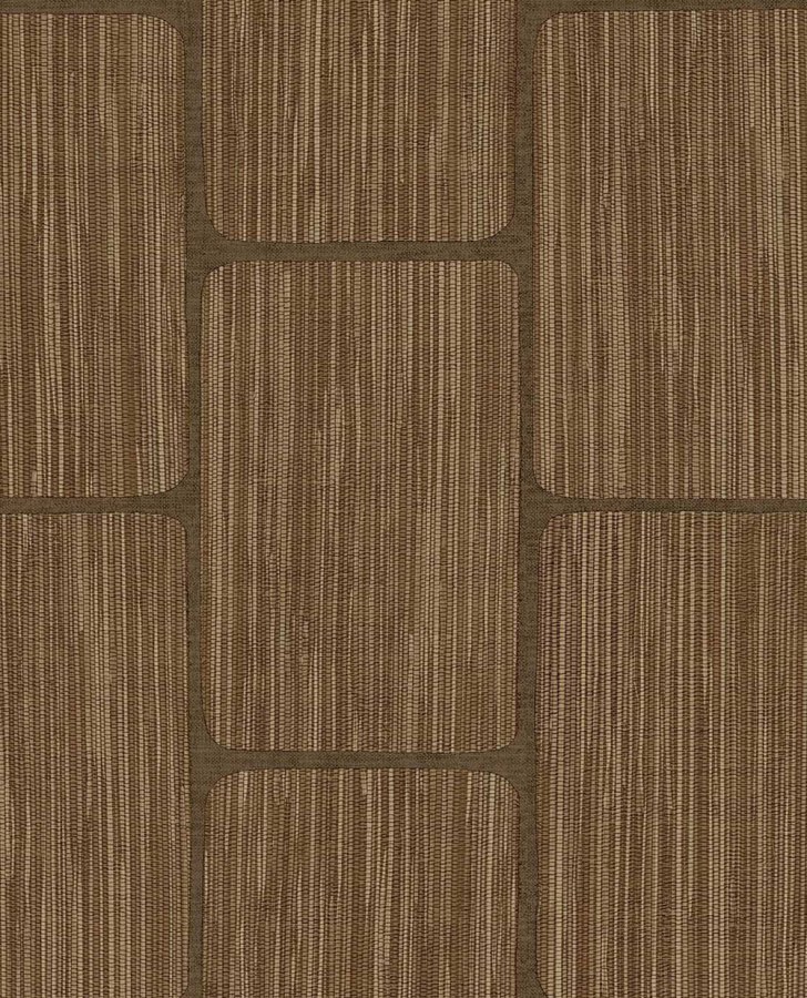 Tapety Yara - Geometrická tapeta na zeď, červeno-hnědá, Calm Crafted, Eijffinger Geometrická tapeta na zeď, červeno-hnědá, Calm Crafted, Eijffinger - Tapety Yara