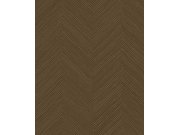 Tapety Yara - Geometrická tapeta na zeď, tmavě hnědá, imitace rohože, Calm Crafted, Eijffinger Geometrická tapeta na zeď, tmavě hnědá, imitace rohože, Calm Crafted, Eijffinger
