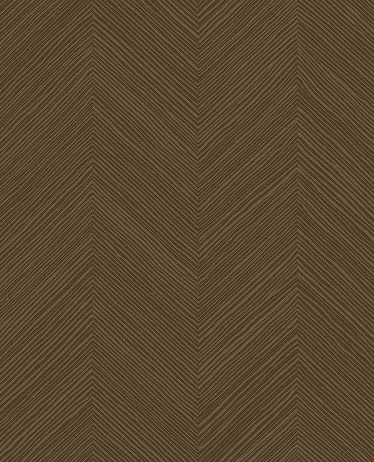 Tapety Yara - Geometrická tapeta na zeď, tmavě hnědá, imitace rohože, Calm Crafted, Eijffinger Geometrická tapeta na zeď, tmavě hnědá, imitace rohože, Calm Crafted, Eijffinger - Tapety Yara