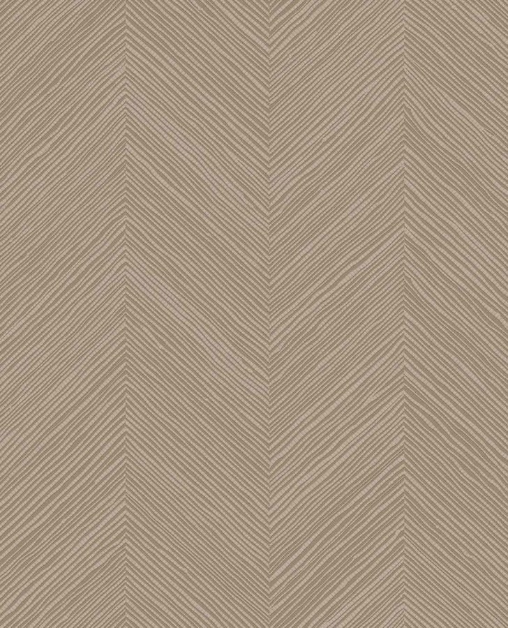 Geometrická tapeta na zeď, světle hnědá, imitace rohože, Calm Crafted, Eijffinger - Tapety Yara