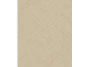 Geometrická tapeta na zeď, béžová, imitace rohože, Calm Crafted, Eijffinger Tapety Yara