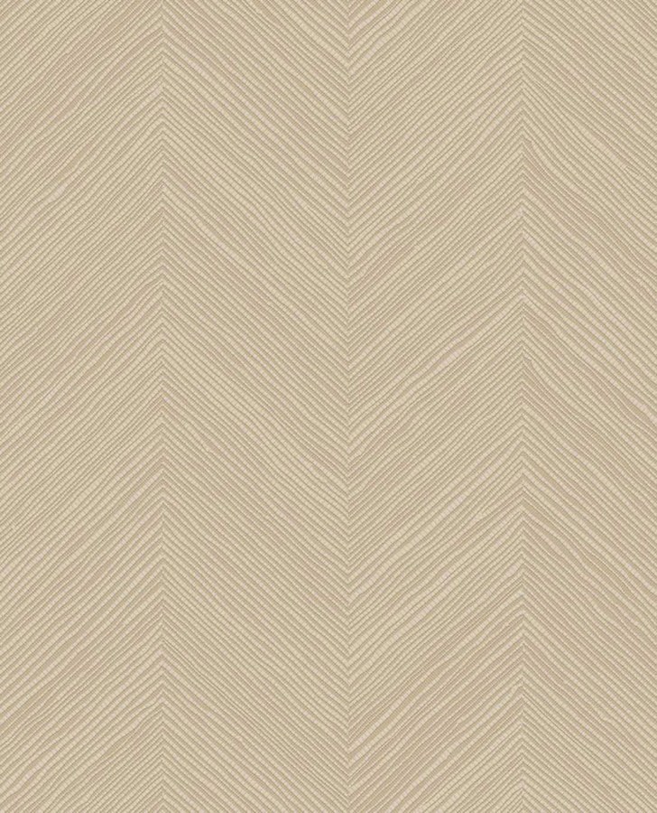 Geometrická tapeta na zeď, béžová, imitace rohože, Calm Crafted, Eijffinger - Tapety Yara