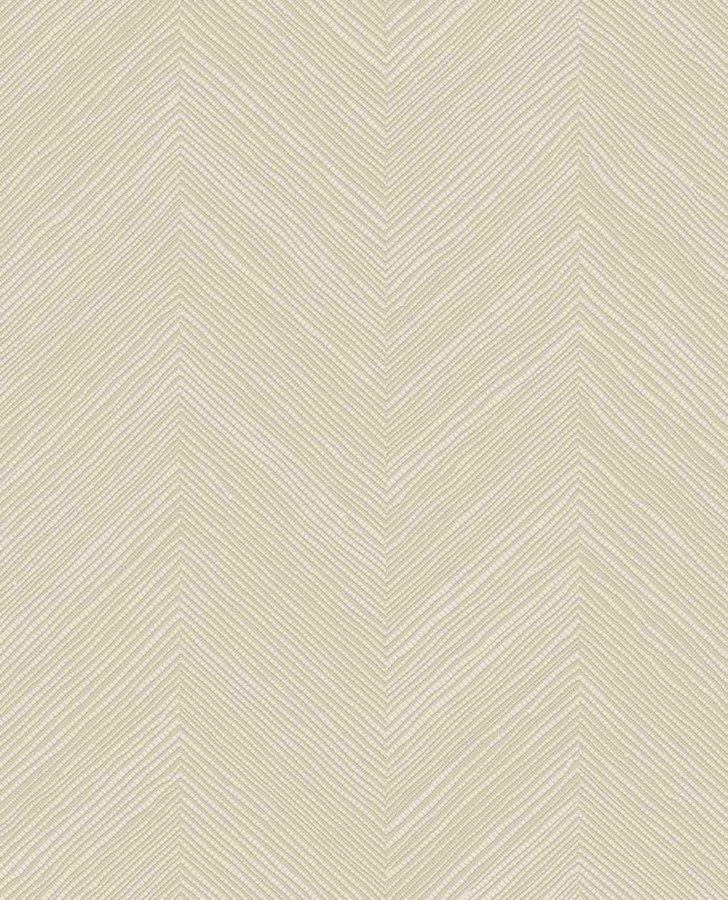 Geometrická tapeta na zeď, krémová, imitace rohože, Calm Crafted, Eijffinger