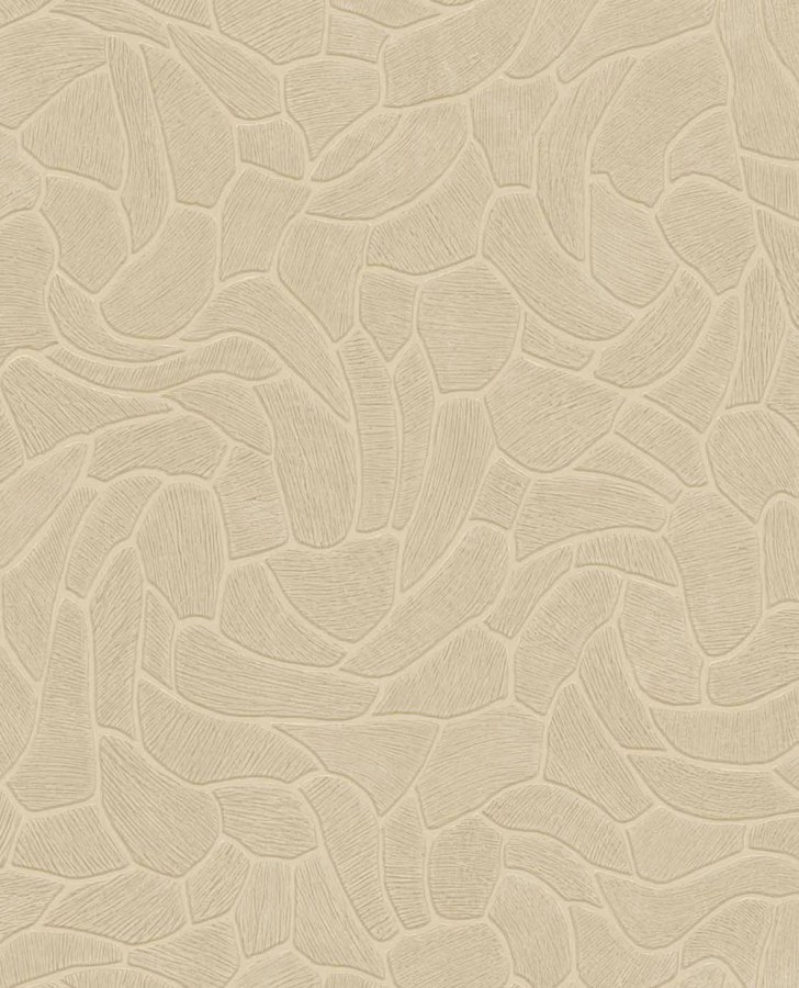 Geometrická tapeta na zeď, béžová, kámen, Calm Crafted, Eijffinger - Tapety Yara