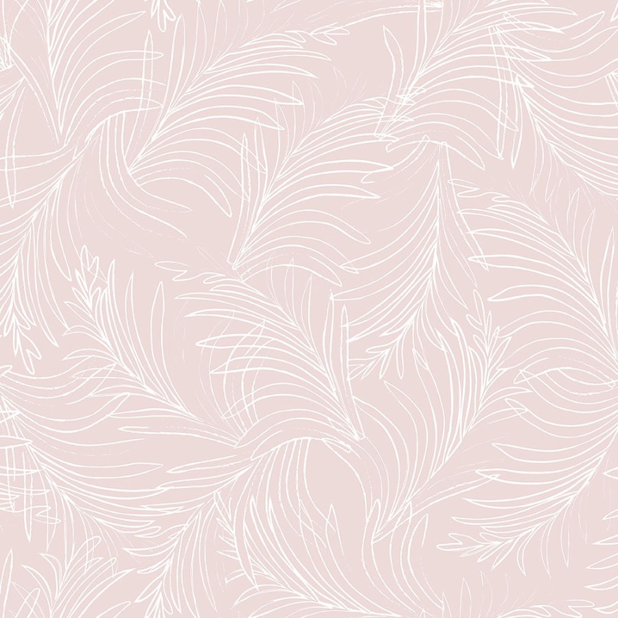 Růžová tapeta na zeď, palmová listy 6507-4, Batabasta, Mika, ICH Wallcoverings
