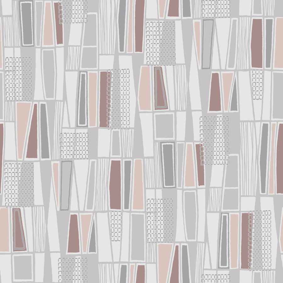 Tapety Yara - Geometrická tapeta na zeď, růžová, Alla Tiders Hus, Borastapeter Geometrická tapeta na zeď, růžová, Alla Tiders Hus, Borastapeter - Tapety Yara