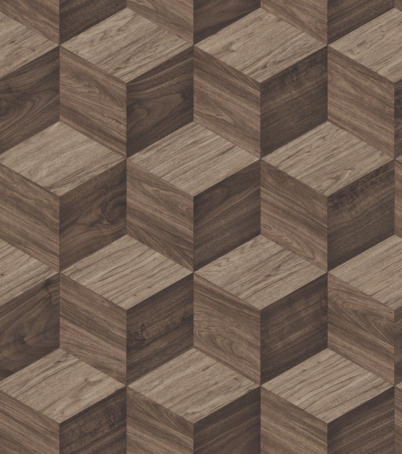 Tapety Yara - 3D tapeta na zeď, hnědá, imitace dřeva, Renaissance, Design Id 3D tapeta na zeď, hnědá, imitace dřeva, Renaissance, Design Id - Tapety Yara
