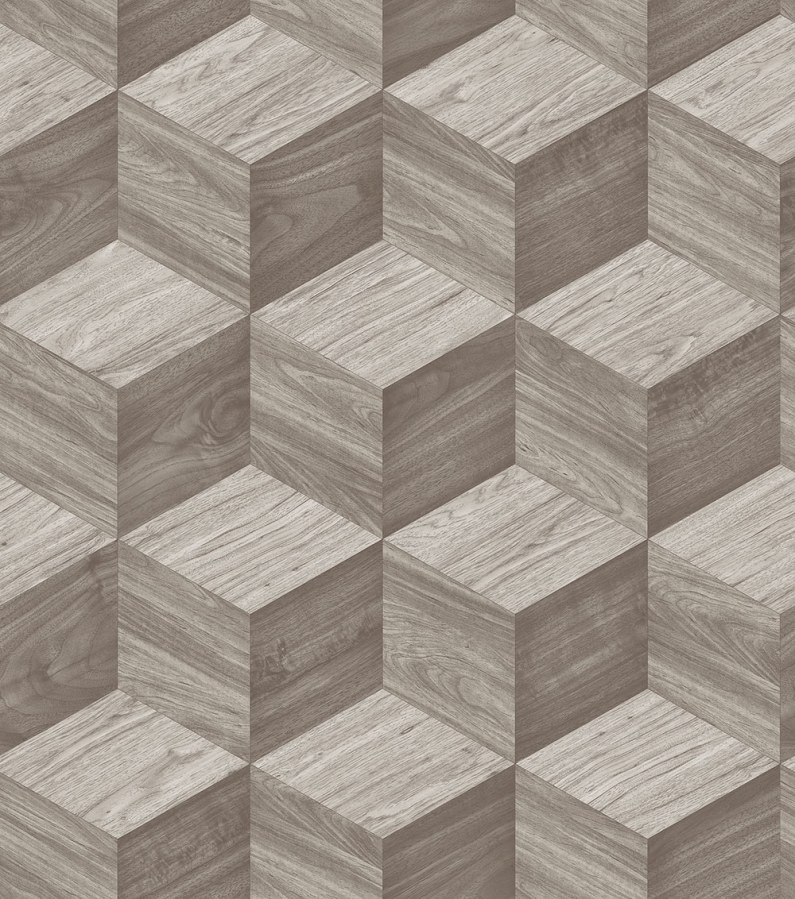 3D tapeta na zeď, šedá, imitace dřeva, Renaissance, Design Id - Tapety Yara