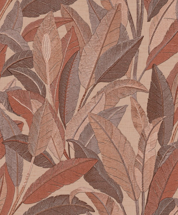 Tapety Yara - Tapeta na zeď, červeno-hnědá, hnědá, listy, Renaissance, Design Id Tapeta na zeď, červeno-hnědá, hnědá, listy, Renaissance, Design Id - Tapety Yara