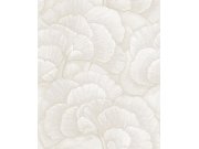 Tapety Yara - Tapeta na zeď, světle béžovo-šedá, stříbrná, listy Gingka, Renaissance, Design Id Tapeta na zeď, světle béžovo-šedá, stříbrná, listy Gingka, Renaissance, Design Id