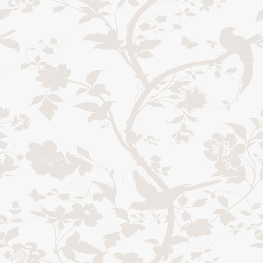 Tapety Yara - Tapeta s květinami a ptáčky, bílo-krémová, 113391, Laura Ashley Signature ROZBALENO Tapeta s květinami a ptáčky, bílo-krémová, 113391, Laura Ashley Signature ROZBALENO - Tapety Yara