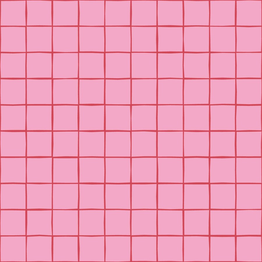 Tapeta s mřížkou, červená, růžová, Color Pop, Esta Home Tapeta s mřížkou, červená, růžová, Color Pop, Esta Home