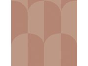 Tapeta s ArtDeco vzorem, červeno-hnědá, Color Pop, Esta Home