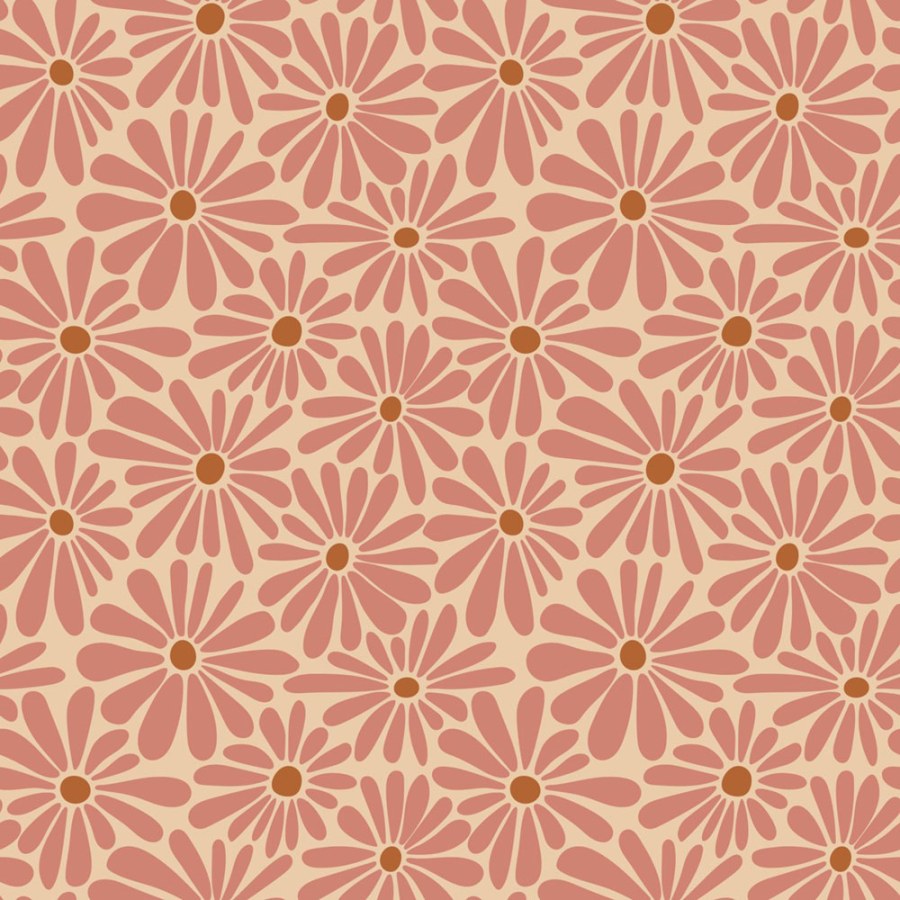 Květinová tapeta, růžová, červeno-hnědá, Color Pop, Esta Home - Tapety Yara