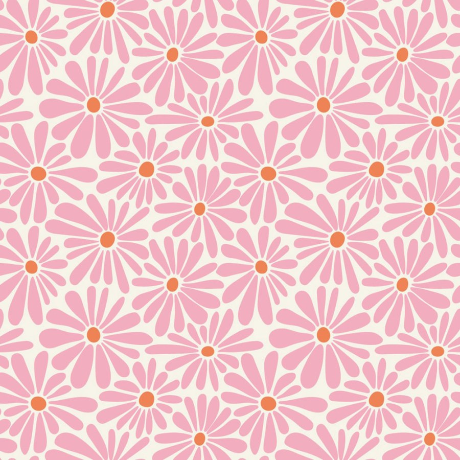 Květinová tapeta, růžová, bílá, Color Pop, Esta Home - Tapety Yara