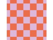 Tapety Yara - Tapeta se šachovnicovým vzorem, červená, růžová, Color Pop, Esta Home Tapeta se šachovnicovým vzorem, červená, růžová, Color Pop, Esta Home