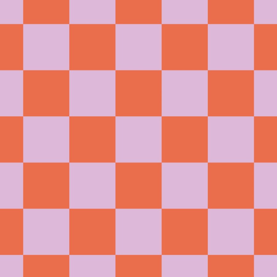 Tapeta se šachovnicovým vzorem, červená, růžová, Color Pop, Esta Home - Tapety Yara