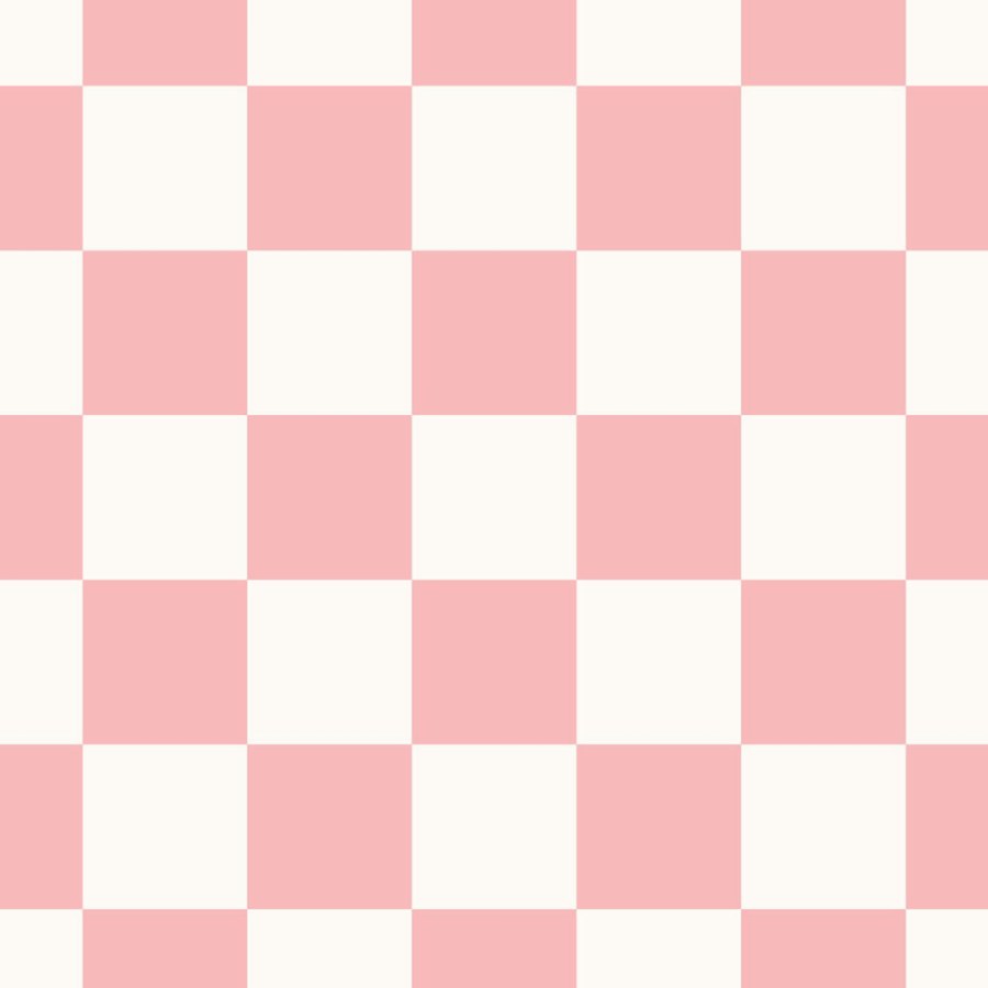 Tapeta se šachovnicovým vzorem, bílá, růžová, Color Pop, Esta Home - Tapety Yara