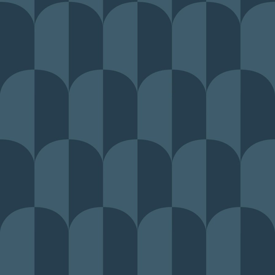 Tapeta s ArtDeco vzorem, modrá, Color Pop, Esta Home Tapeta s ArtDeco vzorem, modrá, Color Pop, Esta Home