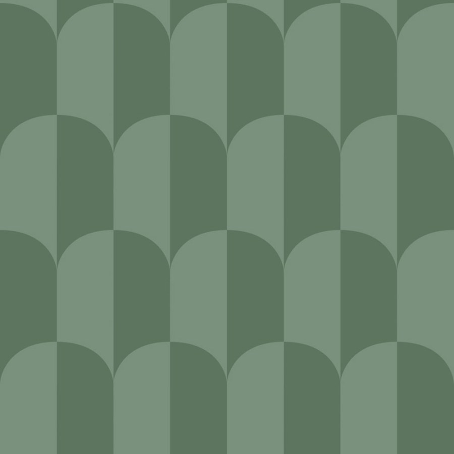Tapeta s ArtDeco vzorem, zelená, Color Pop, Esta Home - Tapety Yara
