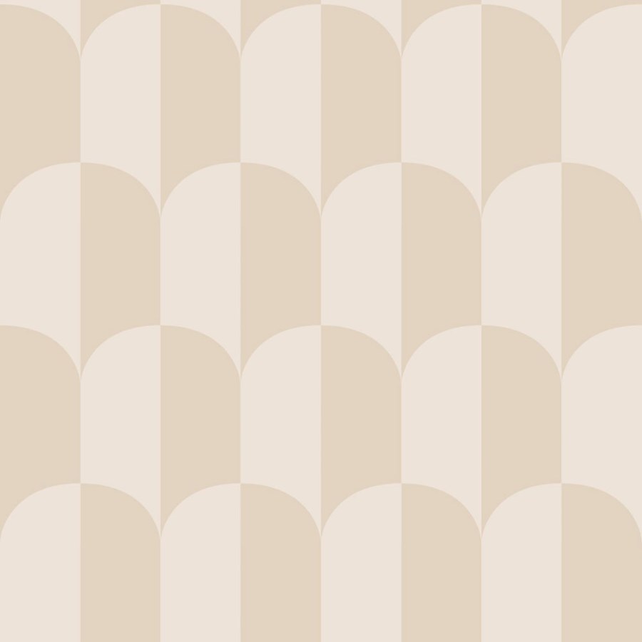 Tapeta s ArtDeco vzorem, béžovo-krémová, Color Pop, Esta Home - Tapety Yara