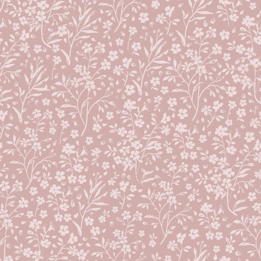 Tapety Yara - Tapeta s drobnými květinami, starorůžová, Floral Fever, Esta Home Tapeta s drobnými květinami, starorůžová, Floral Fever, Esta Home - Tapety Yara